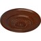 Ekena Millwork Floral Ceiling Medallion, Hand-Painted Burnished Mahogany Crackle, 23 1/2"OD x 2 3/4"P CM23FLBMC - alternate 2